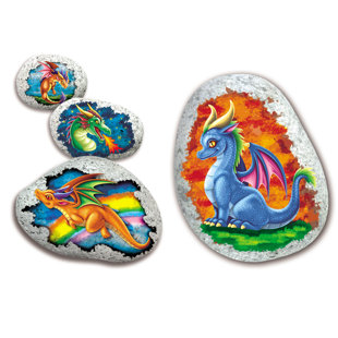 Rock Painting Kit - Dragon Egg A