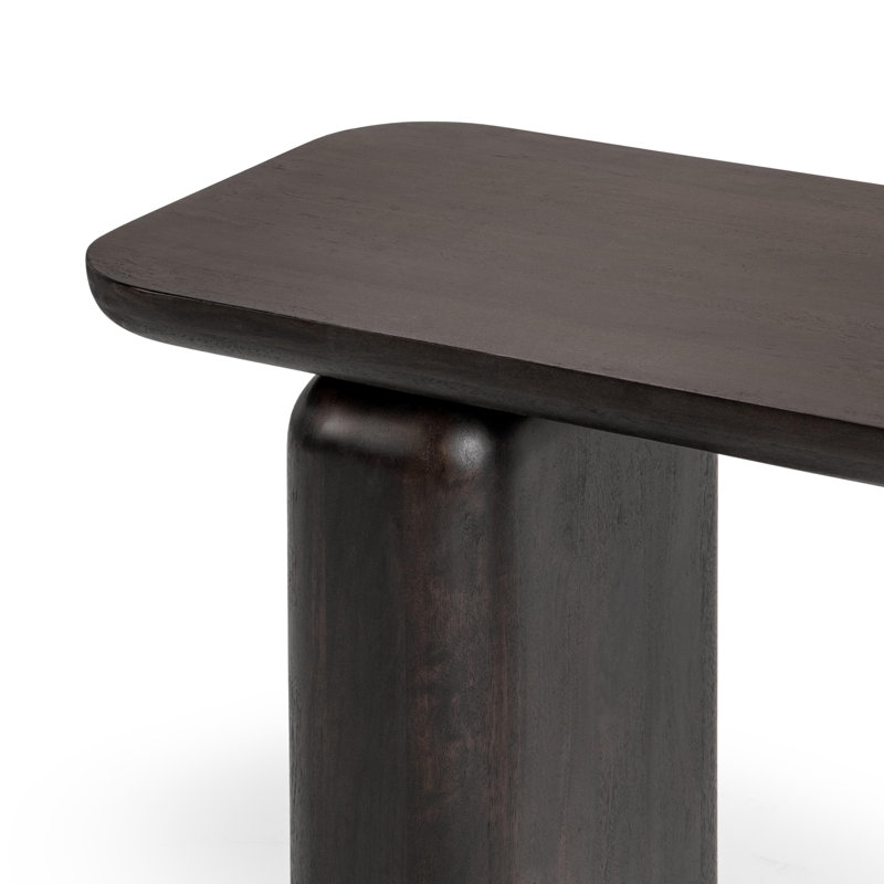 Chloe 68'' Solid Wood Console Table, Truffle Roast
