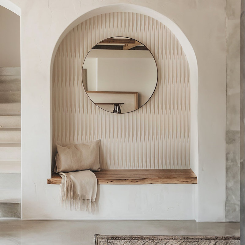 Kairos - Wallpaper by Sabrina Yvonne, Linen, Faux Grasscloth