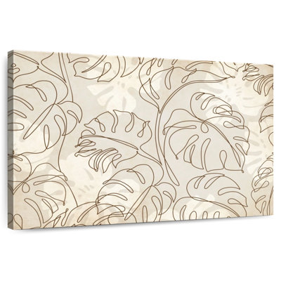 Motif de feuilles Kerner Monstera