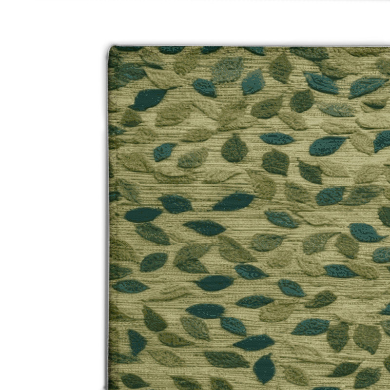 Tapis d'intérieur et d'extérieur brun Botanical, Rectangulaire 2 pi x 3 pi