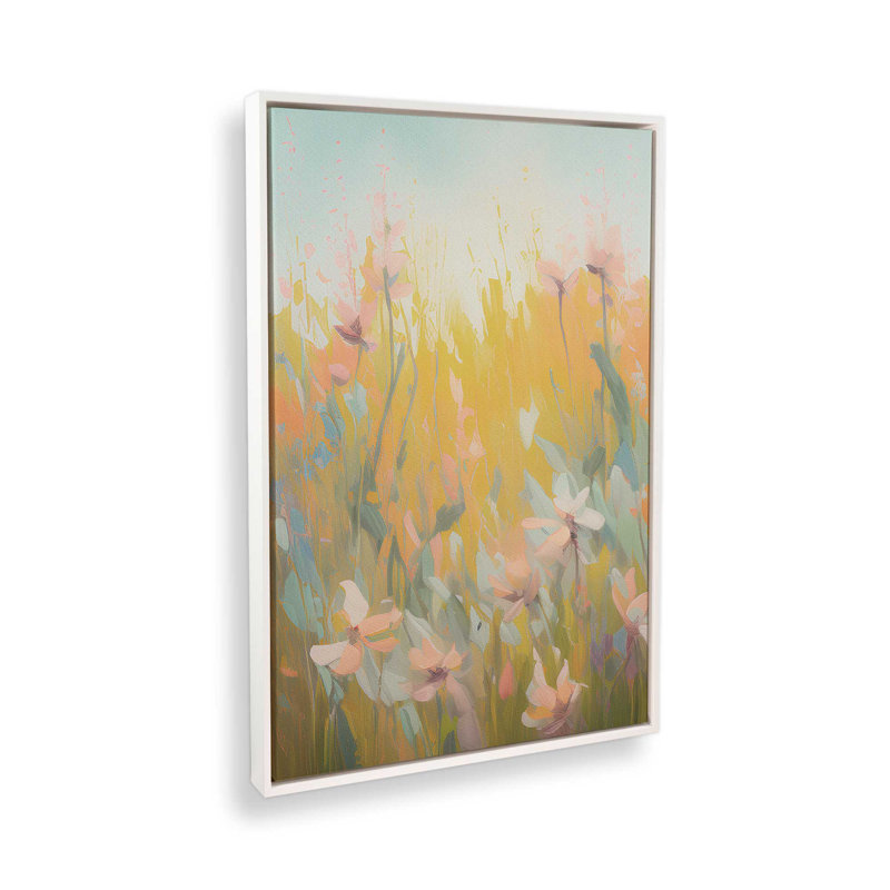 Impression sur toile Symphony of Pastel Meadows II, H 18,75 po x l 12,75 po, Blanc opaque