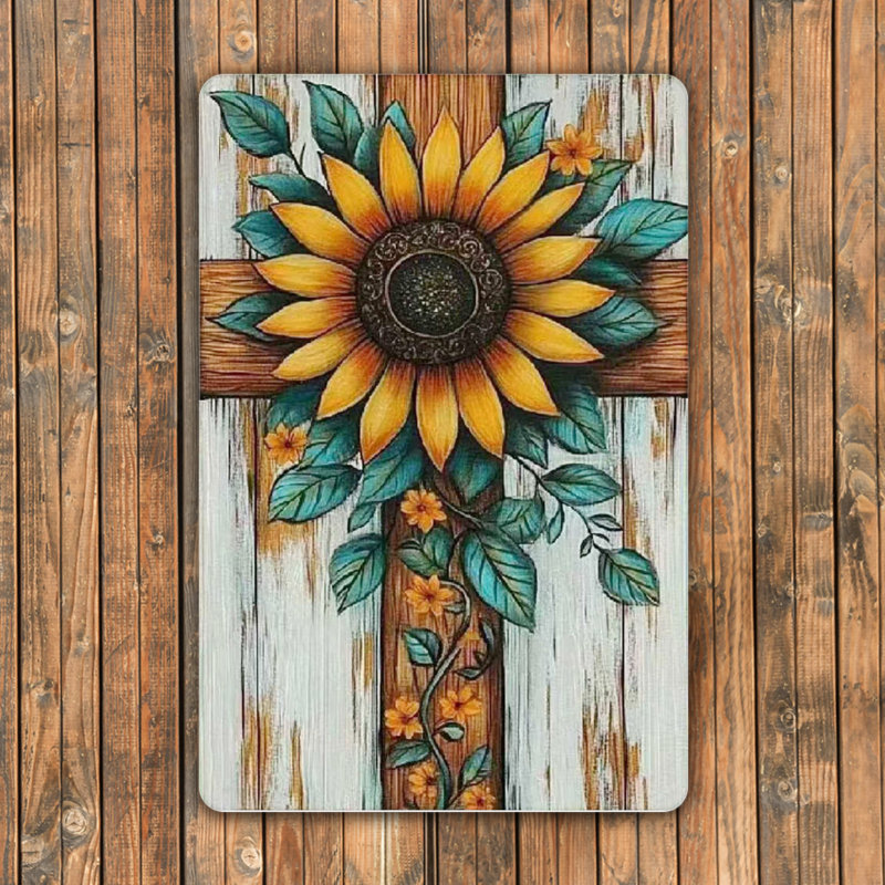 Vintage Aluminum Metal Sign 12"x8", Rustic Tin Wall Art, Weatherproof Decorative Plaque, Farmhouse Kitchen Bar Indoor Outdoor Wall Decor