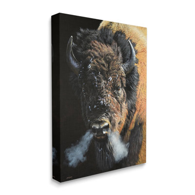 «Bison Breathing Steam Art» par Steve Burgess