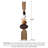 Handcrafted Rubber Wood Abstract Stacked Sculpture