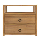 Lark 2 Drawer Wide Nightstand