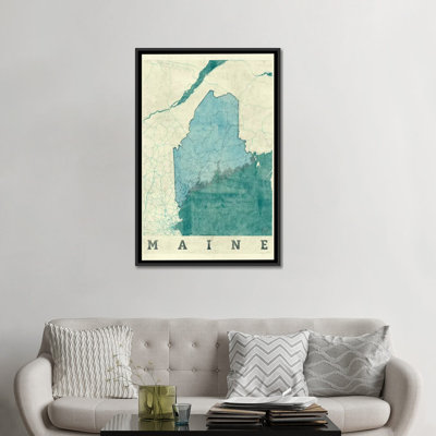 " Maine Map " by Hubert Roguski
