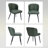 Upholstered Faux Leather Back Side Dining Chair (set Of 4)-753206579-748496831