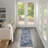 Alizay Floral Polypropylene Indoor/Outdoor Area Rug in White/Navy Blue-1243886825