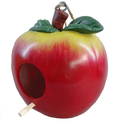 Kaleis Resin Red Apple Bird House