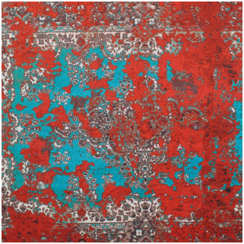 Shade Carpet Velvet Fabric, Red Shade