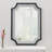 Escarment Metal Window Pane Mirror