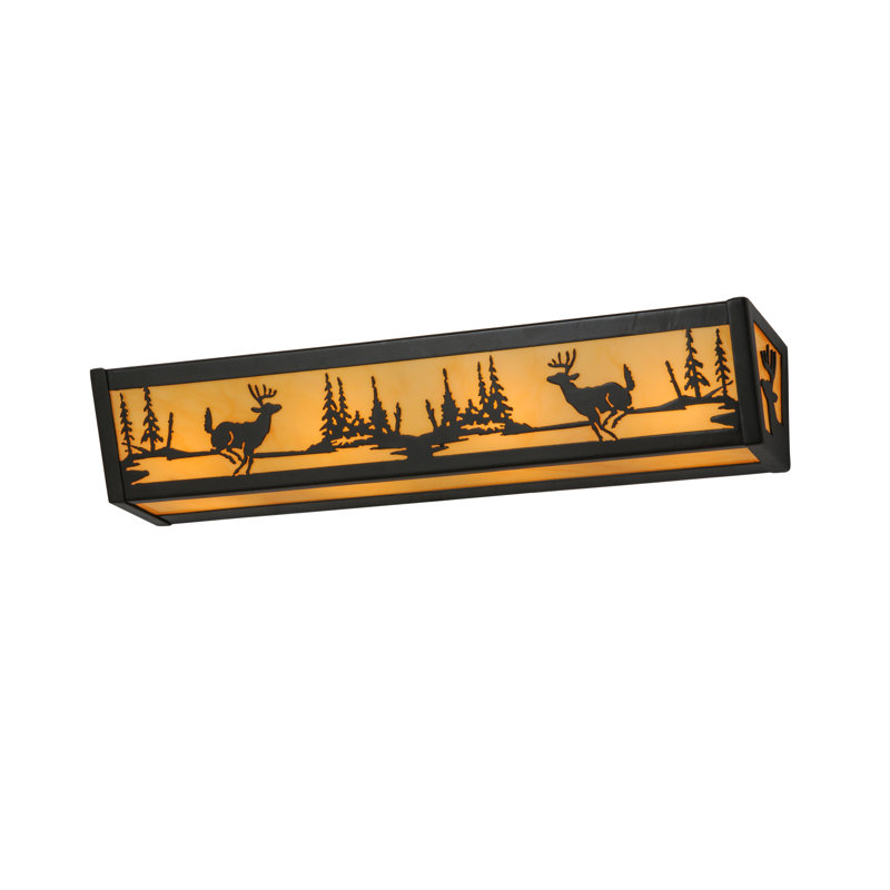 Rustic Lodge 4 - Light Bath Bar, Bronze