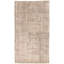 Tapis de laine blanc/beige 5 pi 1 po x 9 pi 1 po à la main-of-kind à la main-noué la 1980 Overdyed