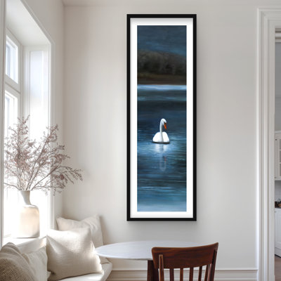 Beautiful Swan - Romantic Bedroom Framed Print | Home Decor