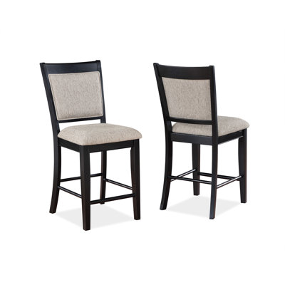 Mobilier en bois de style campagnard avec tabouret de bar à hauteur de comptoir 2 pièces