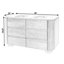 Ensemble de meuble-lavabo double 4 tiroirs Mari-566065689