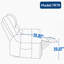 Fauteuil inclinable électrique Power Massage à double massage thermique, similicuir-570857069