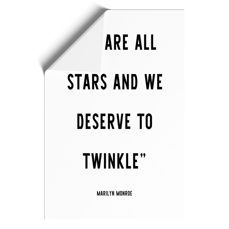 We Are All Stars - Frameless Print, 84cm H x 59cm W x 0.1cm D