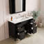 Meuble-lavabo 48 po avec comptoir intégré, 6 tiroirs et 2 portes à fermeture en douceur-133413098