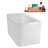47" Streamline Soaking Freestanding Tub and Tray With Internal Drain-102279124