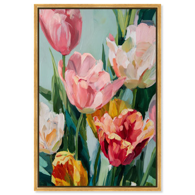 «Spring Tulips II», impression sur toile par Art Remedy, cadre doré, 16 x 24
