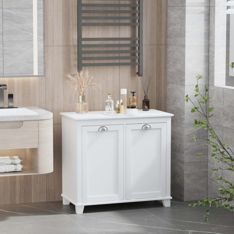 Armoire de salle de bain Tilt-Out, Blanc