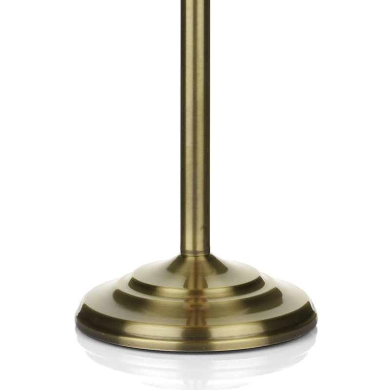 Amboyer 169cm Traditional Floor Lamp Set, Antique Brass