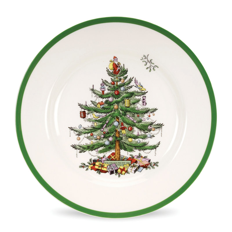 Spode Christmas Tree Dinner Plates 10.5"