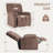 Oversized Power Lift Recliner Chair, Large Electric Recliner With Massage,, Side Pockets-1728827994