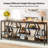 70.9" Extra Long Sofa Table, Rustic Console Table with 4 Tier Storage Shelves For Living Room