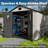 8ft×6ft Outdoor Durable Resin Storage Shed-132422456