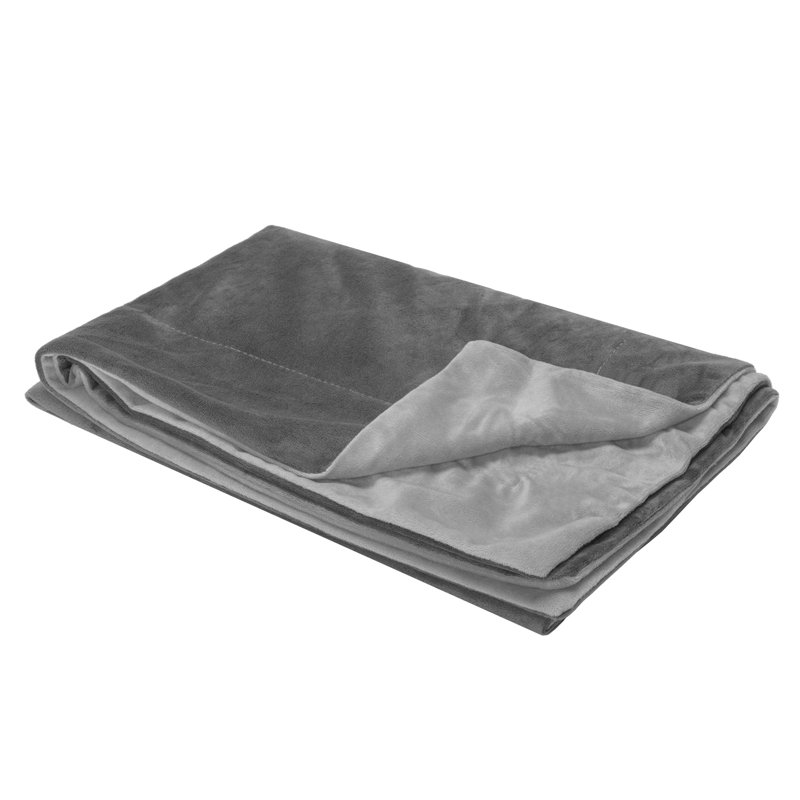 Granite Gray Medium Waterproof Velvet Pet Blanket