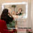 Boahaus Verona Large Vanity Desk with Framed Bulb Mirror – Custom Space Makeup Vanity Designed as a Structured Dressing Station with Integrated Power