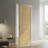 2 Panel Hollow Core Oak Finished PVC Composite Interior Door Slab-110946872