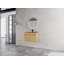 Meuble-lavabo mural 28 po avec lavabo en acier inoxydable et tuyau de drainage flexible