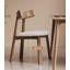 Ensemble de chaises de salle à manger à dossier ouvert en similicuir et bois massif-2115522753
