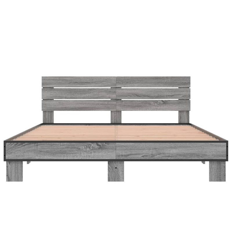 Diodorus Bed, Kingsize (5'), Grey Sonoma
