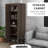 69" Tall Storage Cabinet With Movable Storage Shelves, Modern Style Pantry Cupboard Cabinet With Soft Close Doors, Coffee
