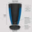 Ensemble de 2 pots à fleurs en résine artificielle brillante avec soucoupes et écrans de drainage Modern Modern-2020441377-2020441385-2020441391
