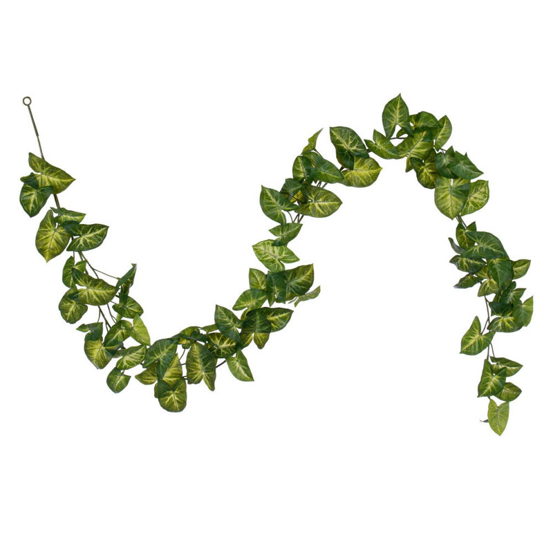 72" Green Artificial Syngonium Garland