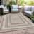 Machine Washable Indoor/Outdoor Xhevrie Taupe Rug-1935954378