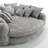oversized sofa bed with armrests-536529887