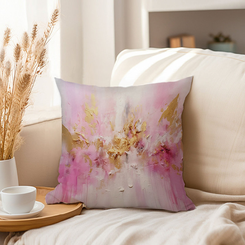 Abstract Pillow Cover, 16"H x 16"W
