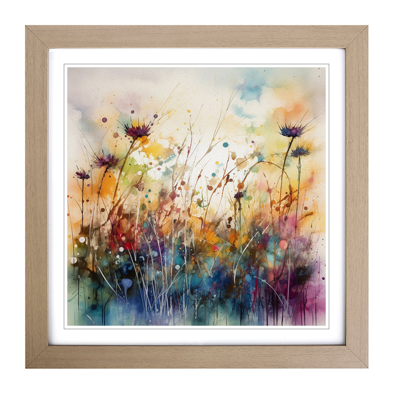 Meadow No.4 - Framed Print, Oak