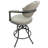 Siyao Swivel Upholstered Counter Stool with Metal Frame-2076861259-2076861256