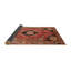 Tapis en laine rouge / noir-658775232