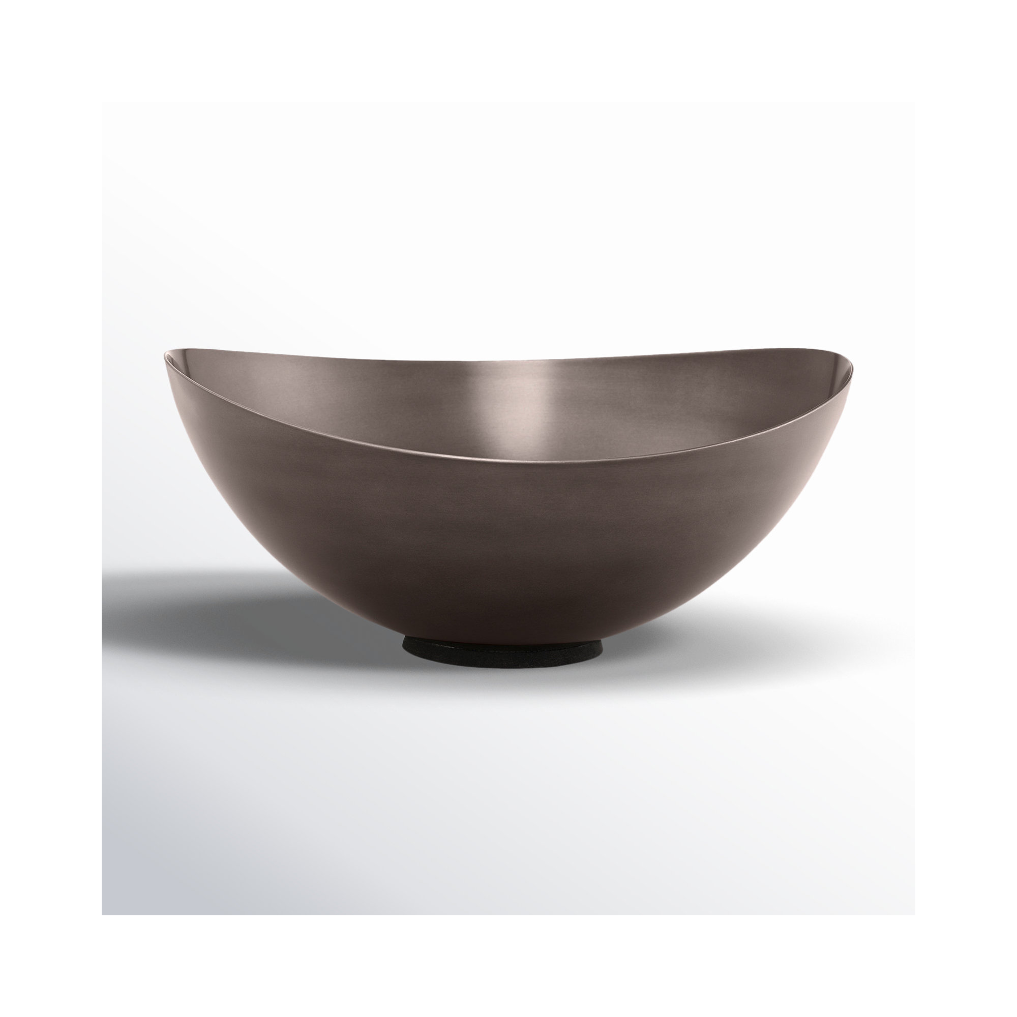 ONDEA Stainless Steel Decorative Bowl, 4.13" H x 9.65" W x 9.25" D