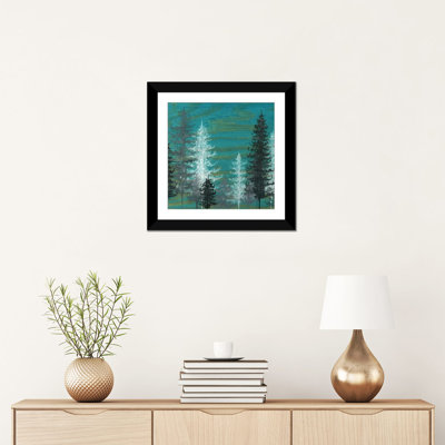 Reproduction d’art sur toile, "aquarelle trees" par emily madisparu