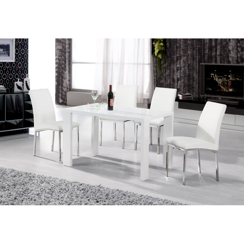 Joshua Upholstered Side Chair, White